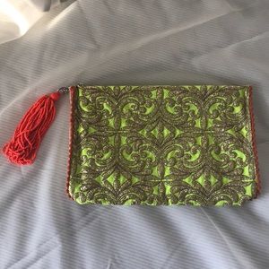 Anthropologie clutch, Jasper and Jeera brand.